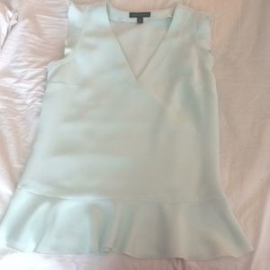 Banana Republic mint blue peplum top size S